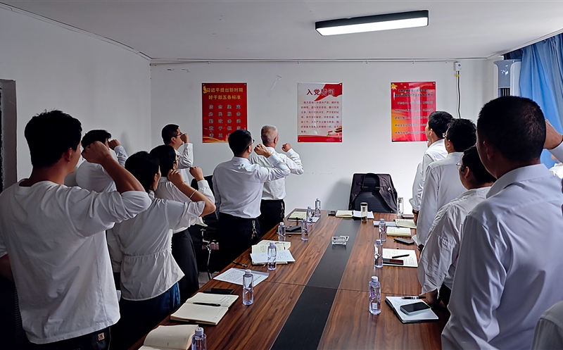 攀西公司修复防治公司党支部与土地公司党支部联合开展主题党日活动
