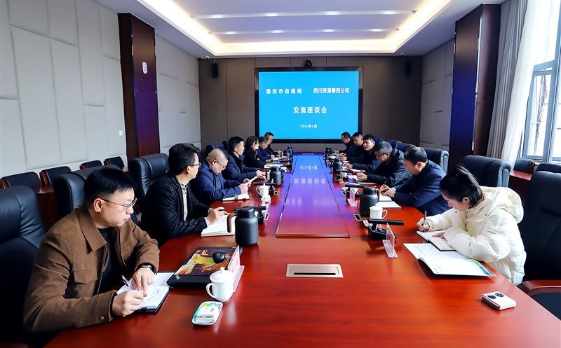 雅安市自然尊龙凯时和规划局赴攀西公司座谈交流