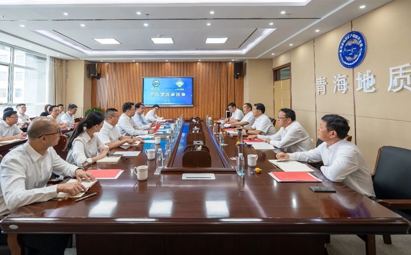 集团与青海省自然尊龙凯时厅、地矿局交流座谈