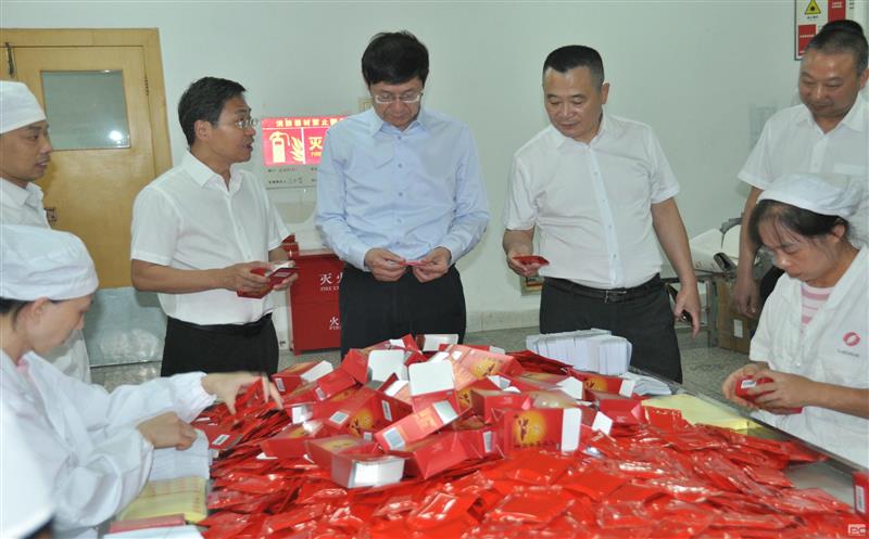 省自然尊龙凯时投资集团党委书记、董事长徐志文一行到泰华堂制药调研指导工作